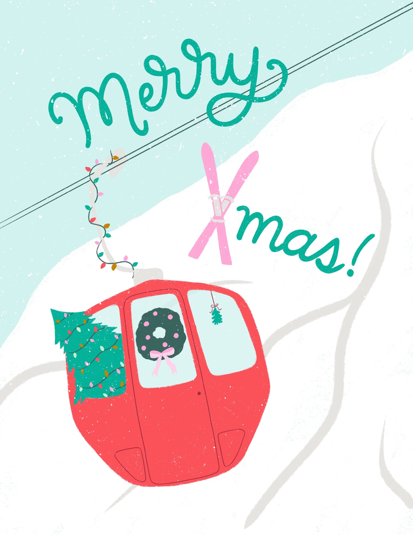 Merry Xmas Gondola card